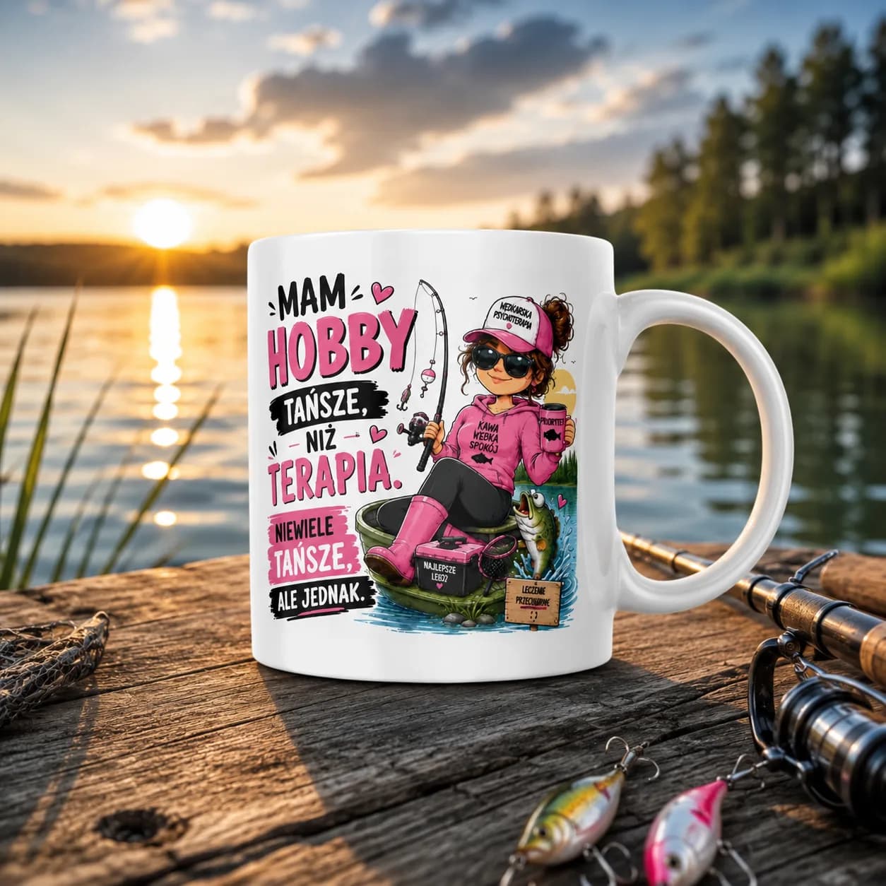 Kubek MAM HOBBY TAŃSZE NIŻ TERAPIA NIEWIELE TAŃSZE ALE JEDNAK