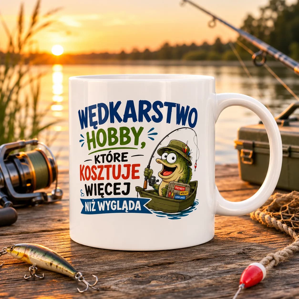 Kubek WĘDKARSTWO HOBBY KTÓRE KOSZTUJE WIĘCEJ NIŻ WYGLĄDA